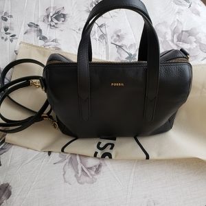 Fossil Sidney Satchel Crossbody Midnight Blue